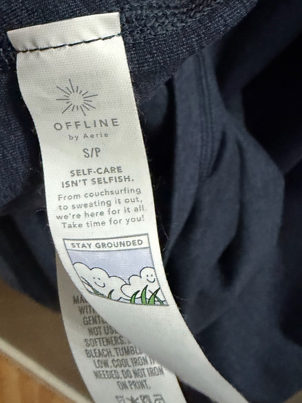 Offline by Aerie Navy Blue Spaghetti Strap Athletic Dress - Picture 4 of 4